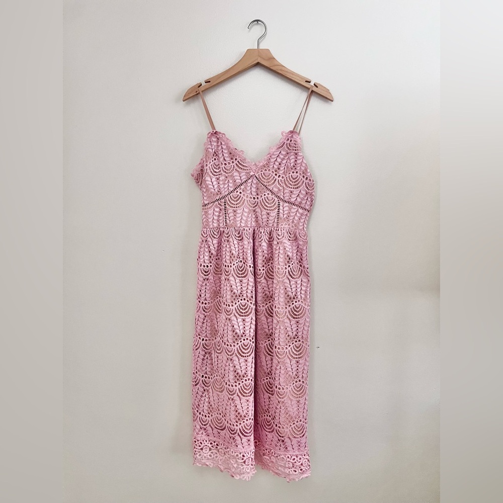 Current Air Affair Pink Lace Dress - Picture 3 of 16